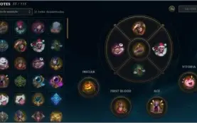 CONTA LOL: COM 35 SKINS - 76 CHAMPIONS - BORDA PLATINA