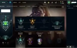 CONTA LOL: COM 35 SKINS - 76 CHAMPIONS - BORDA PLATINA
