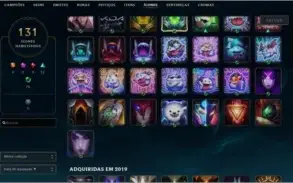 CONTA LOL: COM 35 SKINS - 76 CHAMPIONS - BORDA PLATINA