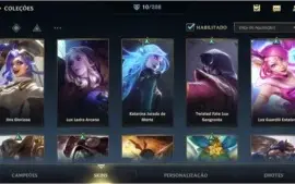 ESMERALDA I + 10 SKINS + 250 WLD CORES + 23 CAMPEÕES + PASSE