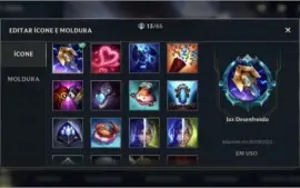 ESMERALDA I + 10 SKINS + 250 WLD CORES + 23 CAMPEÕES + PASSE