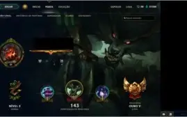 Conta League ofLegends Gol V 171 Skins