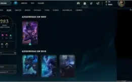 Conta League Of Legends - Platina |nível 250 |283 skins