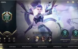 MAIN ADC: ESMERALDA III + 13 SKINS + 35 CAMPEÕES