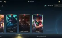 WILD RIFT GRÃO MESTRE; {4LENDÁRIAS}; PASSE ON; 33 SKINS