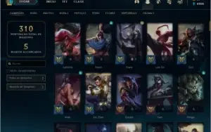 conta league of legends,level 79,55 skins,121 champs