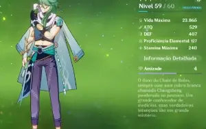 Conta Genshin AR 50+ com Hutao Yae miko Kazuha e Baizhu