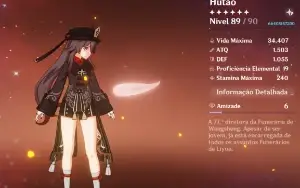 Conta Genshin AR 50+ com Hutao Yae miko Kazuha e Baizhu