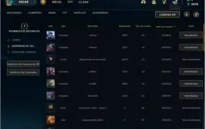 Conta platina 1 BARATA com 1 skin e 28 champs