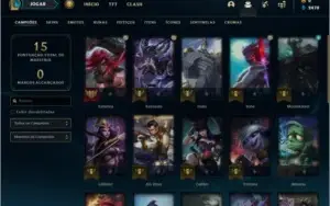 Conta platina 1 BARATA com 1 skin e 28 champs