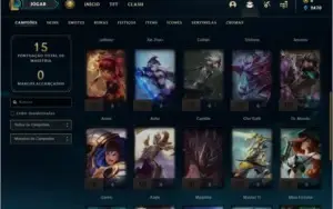 Conta platina 1 BARATA com 1 skin e 28 champs