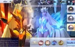 conta saint seiya awakening com Arayashiki e Shion
