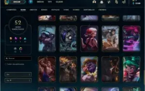 Conta prata 2 com 52 skins e 79 champs