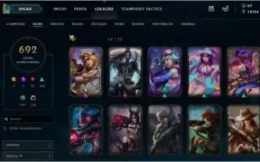 Conta Platina 700 skins All champions