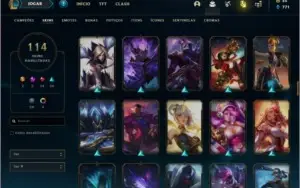 Conta ouro 3 MAIN ADC com 100 champs e 114 skins