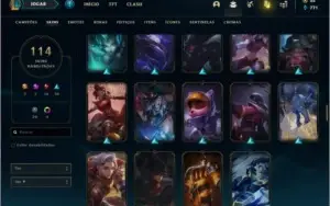 Conta ouro 3 MAIN ADC com 100 champs e 114 skins