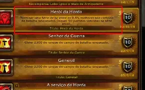 Acc achivs de rbg e ilusoes pvp