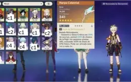Conta genshin Diluc+Venti+Albedo+Mona