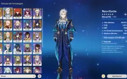 Genshim AR 55 Clorinde, neuvillette+7 5stars + 2mascotes