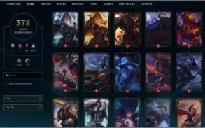 Conta league of legends Plat IV lvl 290