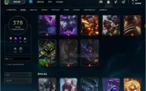 Conta league of legends Plat IV lvl 290