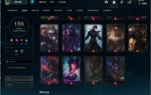 CONTA COM MAIS DE 100 SKINS
