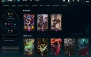 CONTA COM MAIS DE 100 SKINS