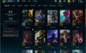 Conta DIAMANTE 2 com 12 skins e 27 champs (75 PDL)