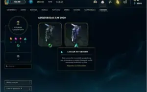 Conta DIAMANTE 2 com 12 skins e 27 champs (75 PDL)