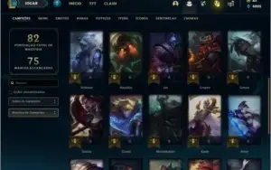 Conta DIAMANTE 2 com 12 skins e 27 champs (75 PDL)