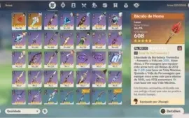 Vendo conta genshin ar 55 7/5 estrelas.