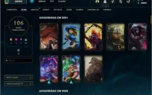 Conta Diamante II com todos campeões