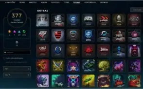 Conta LoL  PAX  Platina 3  1038 Skins  Todos os campeões