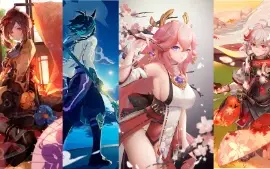 8XT5- AR47-Chiori+Yae com BIS+Xiao C1+Kazuha+Tigas+...