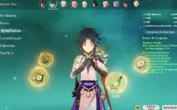 8XT5- AR47-Chiori+Yae com BIS+Xiao C1+Kazuha+Tigas+...