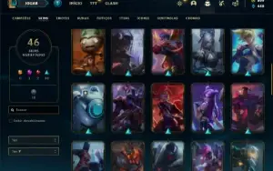 Conta bronze 3 com 110 Champs e 46 Skins ( MAIN ADC )