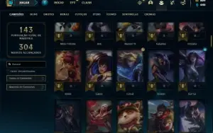 Conta bronze 3 com 110 Champs e 46 Skins ( MAIN ADC )