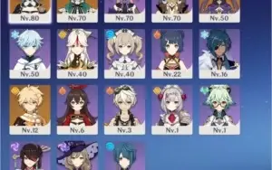 [NA/PC] Genshin AR40 com 2x Jean + Venti + Mona + 2x arma 5*