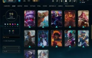 Diamante 4 com 75 Champs e 29 Skins