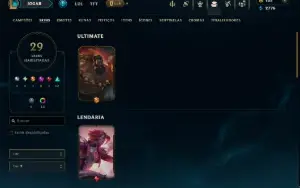 Diamante 4 com 75 Champs e 29 Skins