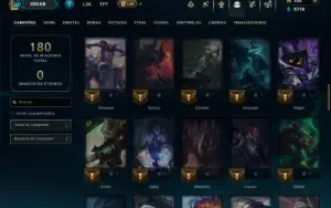 Diamante 4 com 75 Champs e 29 Skins