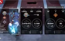 Herança Wraith - 159 Lendarios - Nivel 500 - Vários Passes
