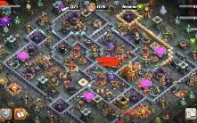 Centro de vila 16 (Cv 16) quase full - Clash of Clans