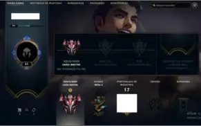 Conta GrãoMestre (700 PDL) SoloQ (59% Winrate)
