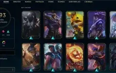 Conta de LOL Muitas Skins