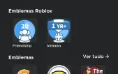 Conta antiga de roblox