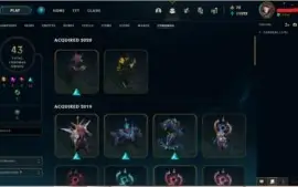 CONTA LOL LEAGUE OF LEGENDS 517 SKINS LEVEL 322