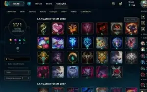 CONTA LOL DESDE 2014  - PLATINA 5 - 101 SKINS - LEVEL 90