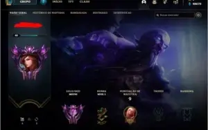 CONTA LOL MESTRE MMR ALTO