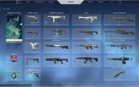 Conta Platina 3 com algumas skins.